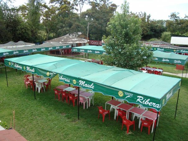 Áreas verdes del complejo turístico